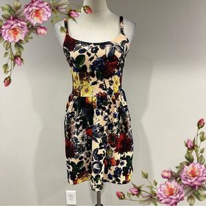 Soprano Floral Print mini Dress size extra small